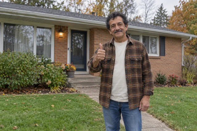 Person giving a thumbs up