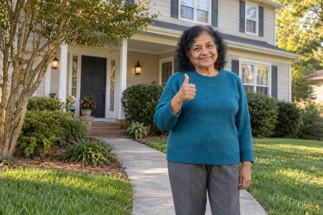 Person giving a thumbs up
